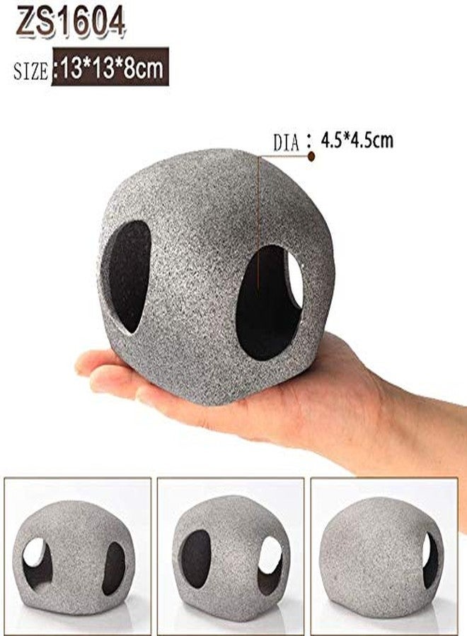 Norgail Stone Ceramic Aquarium Ornament - Cichlid Rock Cave Decor Bonsai Hide Spawning (1604) - Image 2